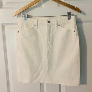 White Denim Skirt • universal thread • never worn